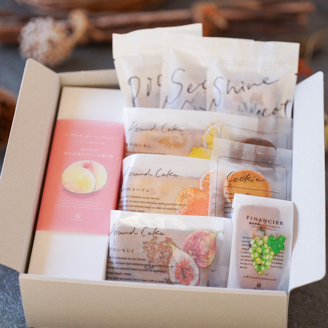 清水白桃ネクター焼き菓子セットBrise