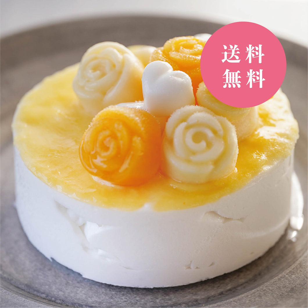 【送料無料】岡山白桃とココナッツのアイスケーキ